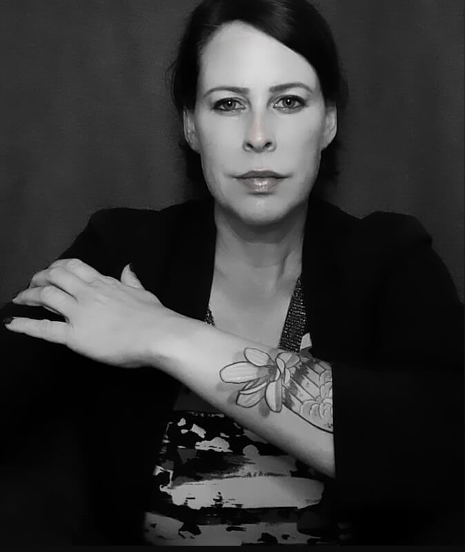 Portrai Mel Strobl in schwarz-weiss